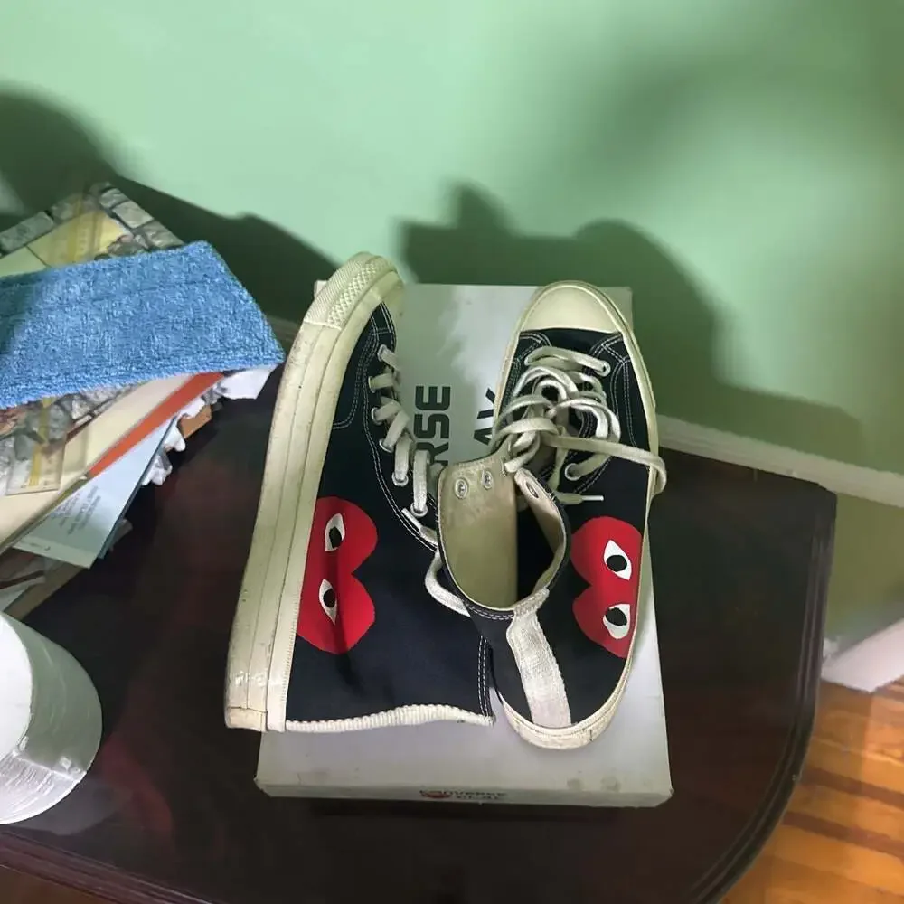 Converse x PLAY Comme des Garçons Chuck Taylor 70 Unisex Size Men 8.5 Women 10.5 - Picture 2 of 5